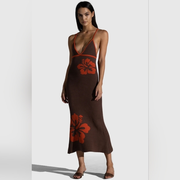 Hibiscus Knit Dress - Picture 1 of 5